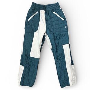 Free People Movement Ski Snow Pants Primaloft Sz L Quilted Insulated Colorblock